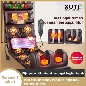 Alas pijat rumah dengan berbagai fitur Pijat sekujur tubuh dari bagian Leher/Pundak/Pinggang/Punggung/Kaki